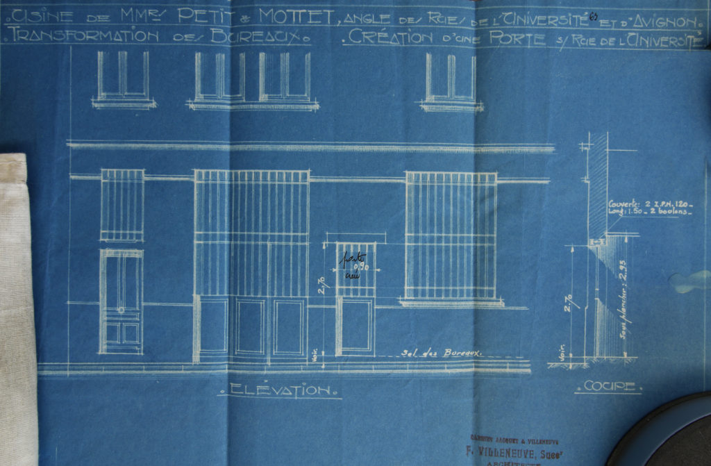 Autorisation de percer une ouverture sur la rue de l'univesité, architecte villeneuve 4 octobre 1933- 344W1169- AML